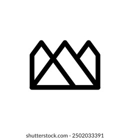 mountain logo icon element line