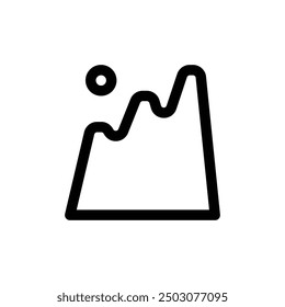 	
mountain logo icon element line