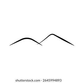 mountain  logo icon illustration flat