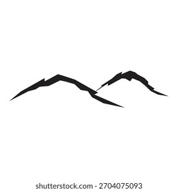 mountain  logo icon illustration flat