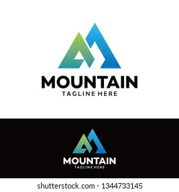 mountain logo icon modern gradient