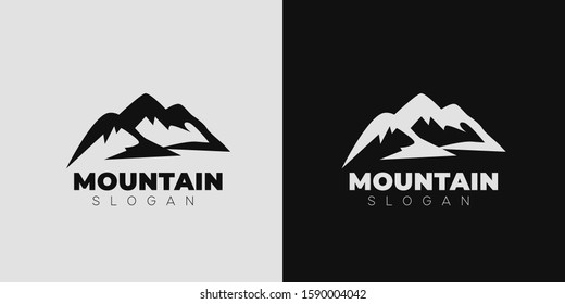 Mountain Logo Icon. Simple Outdoor logo