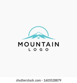mountain logo icon simple premium