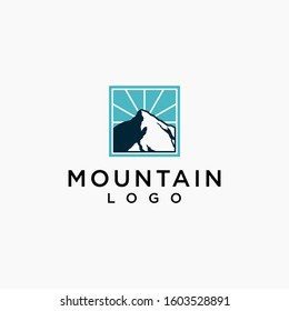mountain logo icon simple premium