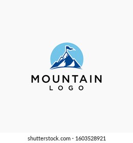 mountain logo icon simple premium