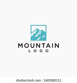 mountain logo icon simple premium