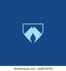 Mountain logo Icon template design in Vector illustration .
