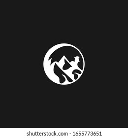 Mountain Logo Icon Template Design in Vektorillustration Illustration .