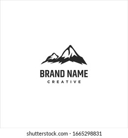 Mountain logo Icon template design in Vector illustration 
