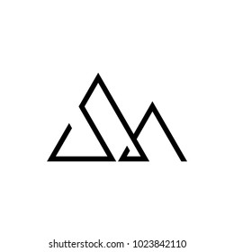 Triangle Logo Past Present Future Minimal Stock Vector (Royalty Free ...