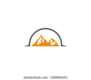 Mountain logo icon vector design 