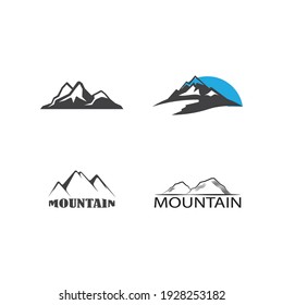 Mountain Logo icon vector design illustration background.