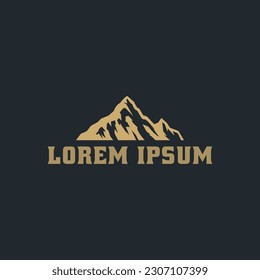 mountain logo icon vector illustration