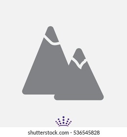 mountain, logo, icon, vector illustration EPS 10