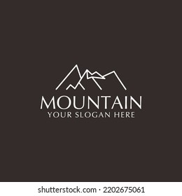 Mountain logo icon vector image