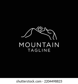 Mountain logo icon vector image