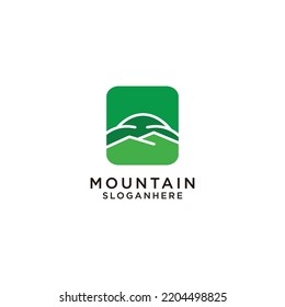 Mountain logo icon vector image