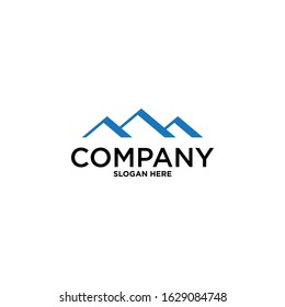 Mountain logo icon vector isolated.