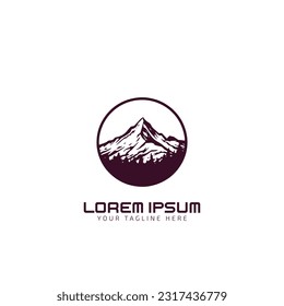 mountain logo icon vector silhouette