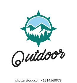 mountain logo illustration