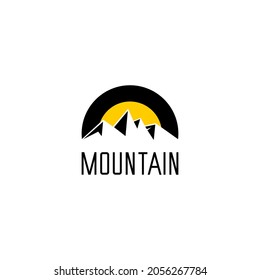 mountain logo illustration vector, adventure