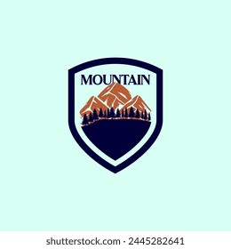 Mountain logo Illustration vector graphic of template 
