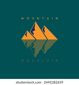 Mountain logo Illustration vector graphic of template 