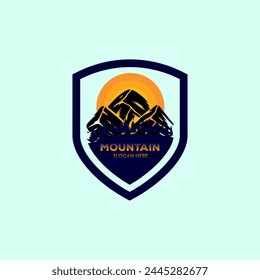 Mountain logo Illustration vector graphic of template 