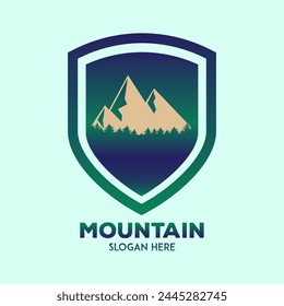 Mountain logo Illustration vector graphic of template 