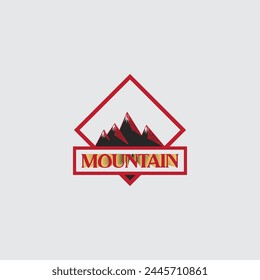 Mountain logo Illustration vector graphic of template 