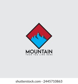 Mountain logo Illustration vector graphic of template 