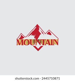 Mountain logo Illustration vector graphic of template 