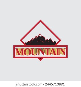 Mountain logo Illustration vector graphic of template 