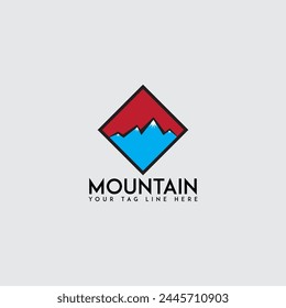 Mountain logo Illustration vector graphic of template 
