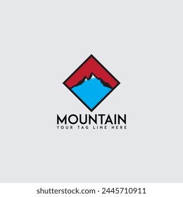 Mountain logo Illustration vector graphic of template 