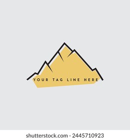 Mountain logo Illustration vector graphic of template 