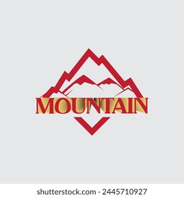 Mountain logo Illustration vector graphic of template 