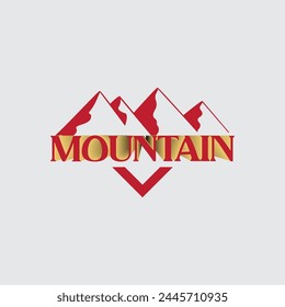Mountain logo Illustration vector graphic of template 