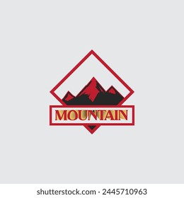 Mountain logo Illustration vector graphic of template 