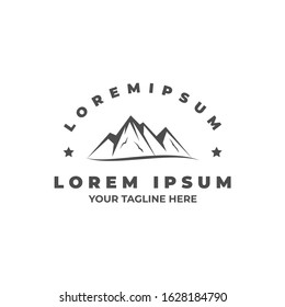 mountain logo Ilustration. symbol, icon, and vector