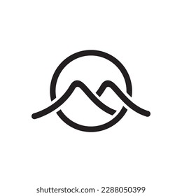 Mountain logo images illustration design