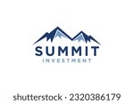 Mountain Logo, Mountain Logo Images. Simple vector logo in a modern style