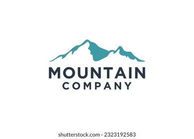 Mountain Logo, Mountain Logo Images. Simple vector logo in a modern style