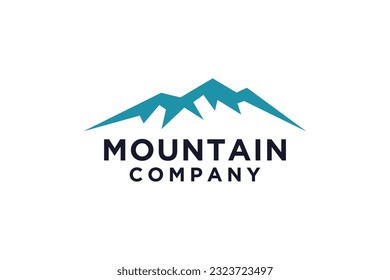 Logotipo de montaña, imágenes con logotipo de montaña. Logo simple vectorial en un estilo moderno