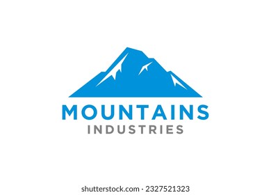 Mountain Logo, Mountain Logo Images. Simple vector logo in a modern style