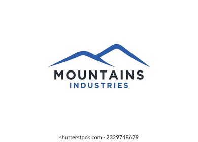 Mountain Logo, Mountain Logo Images. Simple vector logo in a modern style