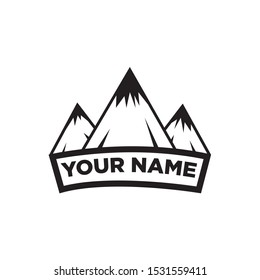 mountain logo isolated on white background vector eps 10, mountain symbol, mountain symbol for web illustration
