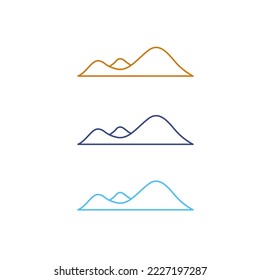 LOGO DE MONTAÑA AISLADO EN BLANCO