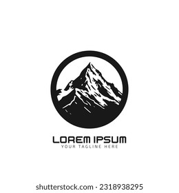 Mountain logo isolated on white background. icon Vector illustration