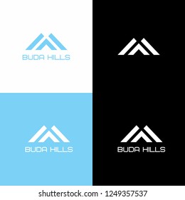 mountain logo, letter m logo, letter a logo